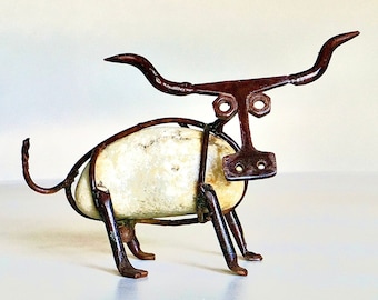 Longhorn/ Ranch Decor/ Longhorn Decor/ Ranch/ Unique Gifts/ Texas Longhorn/ Ranch Gifts/ Cow/ Longhorn Gifts/ Bulls / Rust