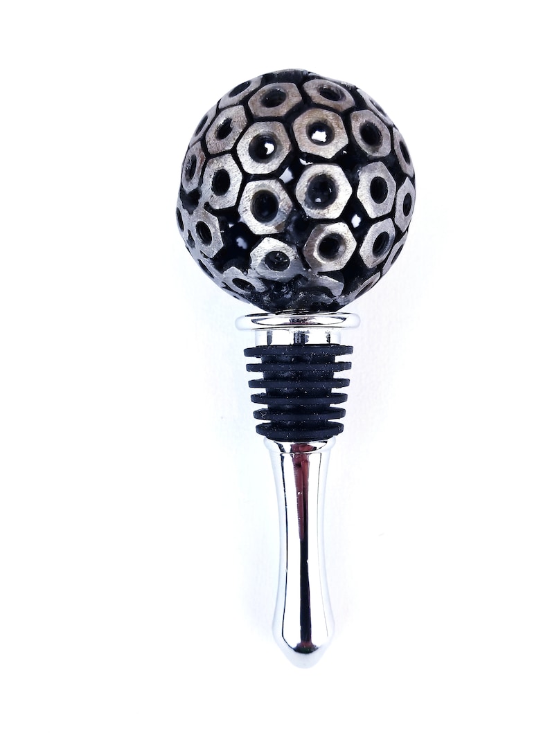 Savage Metal Golf Ball Wine Stopper - Thumbnail 2