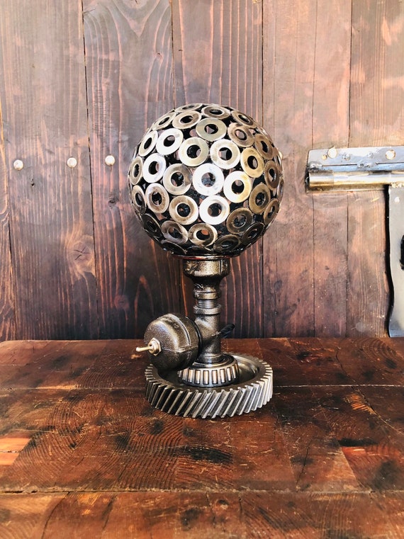 Steampunk Lamp/ Industrial Decor/ Industrial Lamp/ Industrial Table Lamp/ Farmhouse Table Lamp/ Edison Lamp/ Lamps For Tables/