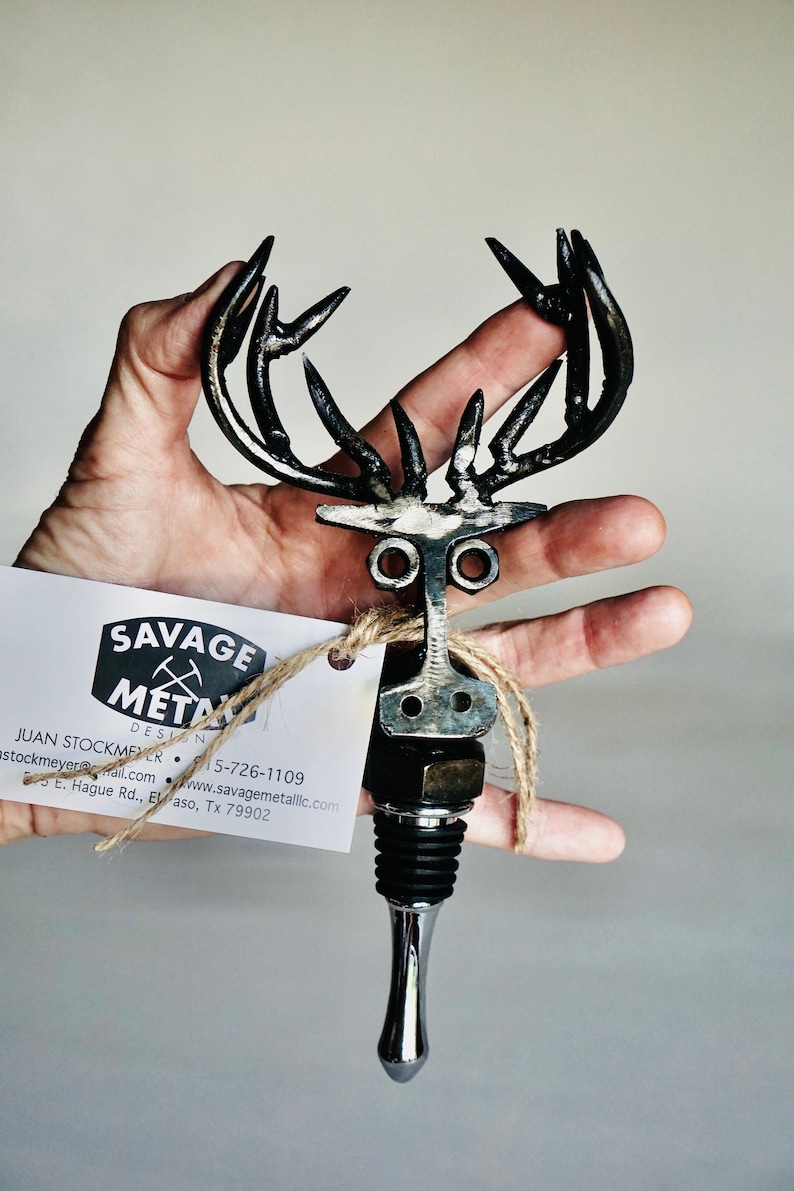 Savage Metal Reindeer Wine Stopper