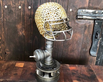 Football Helmet Lamp/  Notre Dame Football/ Gifts For Men/ Unique Gifts for Men/ Football Lamp / Man Cave Gift / Helmet Lamp / Desk Lamp