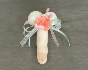 Ramillete de pene personalizado de 5 pulgadas - Hecho a pedido / Temático / Despedida de soltera / Noche de chicas / Regalo de fiesta personalizado