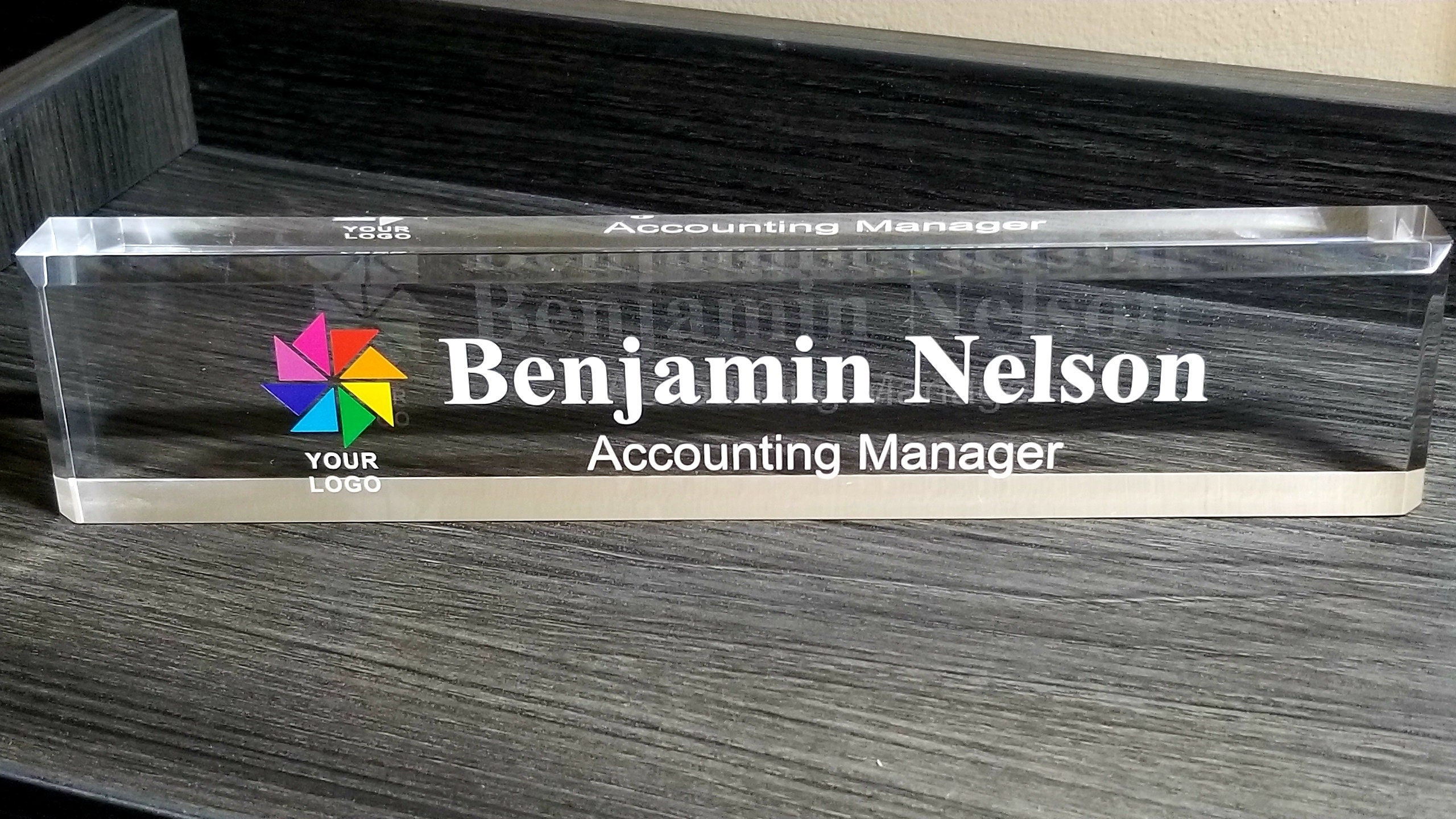 SignsByLITA Personalized Acrylic Desk Name Plate 2 x 10 Office Desk Accessories Décor SignsByLITA Personalized Acrylic Desk Name Plate 2 x 10 Office Desk Accessories Décor