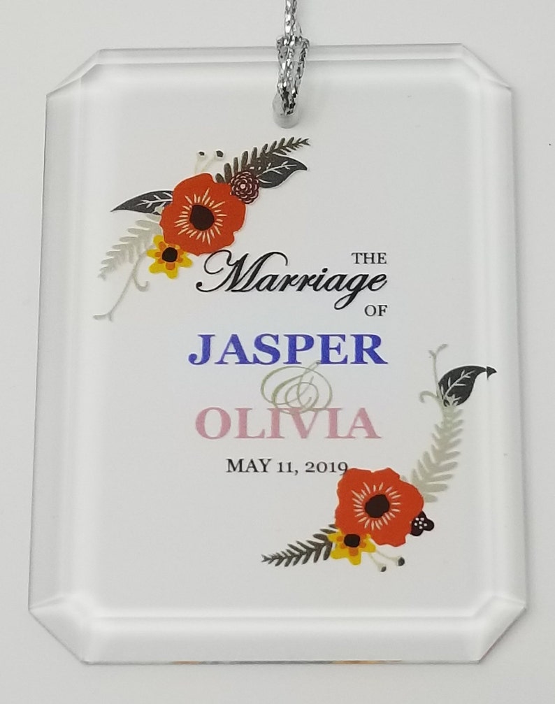Free Shipping Rectangle Crystal Oval Heart 5 Pieces Personalized Wedding Crystal Ornament Octagon Full Color Printing
