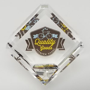 10 Pieces Personalized Crystal Cube Paperweight, Free Shipping