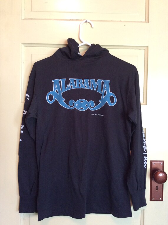 Vintage 80s Alabama Long Sleeve Shirt w/Hood