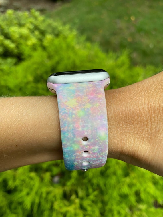 APPLE WATCH BAND Kids Girls Star Pastel Watercolor Print 38mm Etsy
