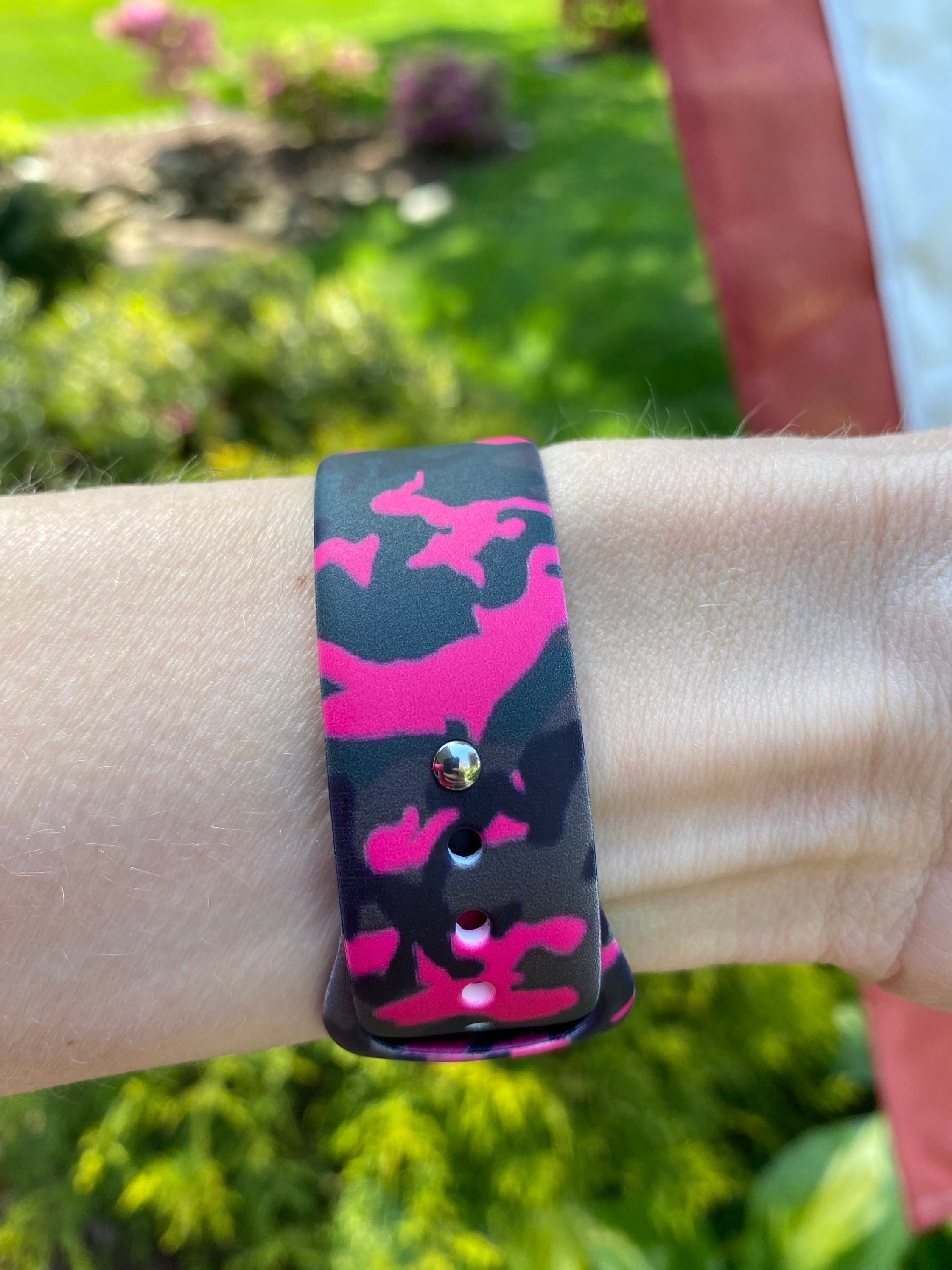 APPLE WATCH BAND 38mm 40mm 42mm 44mm S/M M/L Pink Army Camo Etsy