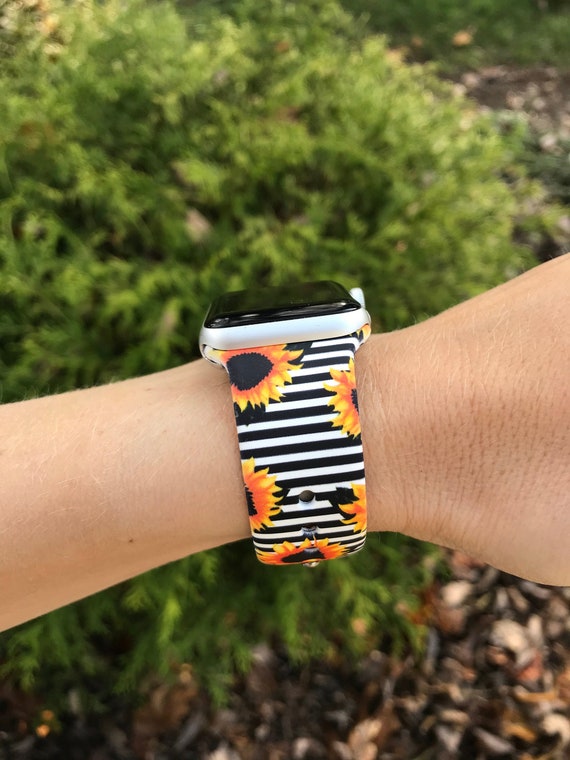 APPLE WATCH BAND 38mm 40mm 42mm 44mm S/M M/L Striped Etsy