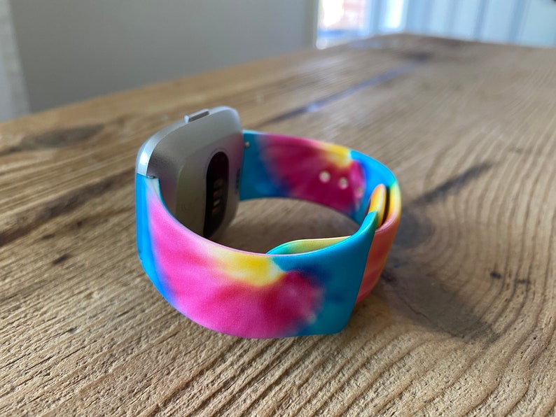 Apple Watch Band Tie Dye Pink Blue Yellow Pattern 38mm 40mm Etsy