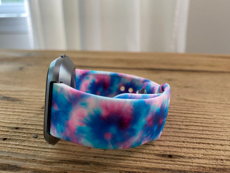 Versa Fitbit Bands Pink and Blue Tie Dye FitBit Versa Band