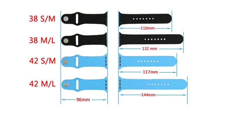 APPLE WATCH BAND 38mm 40mm 42mm 44mm S/M M/L Series 6 Series 5 | Etsy