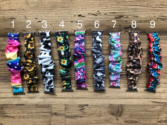 Apple Watch Band Scrunchie 38mm 40mm 42mm 44mm M L Series 5 Etsy