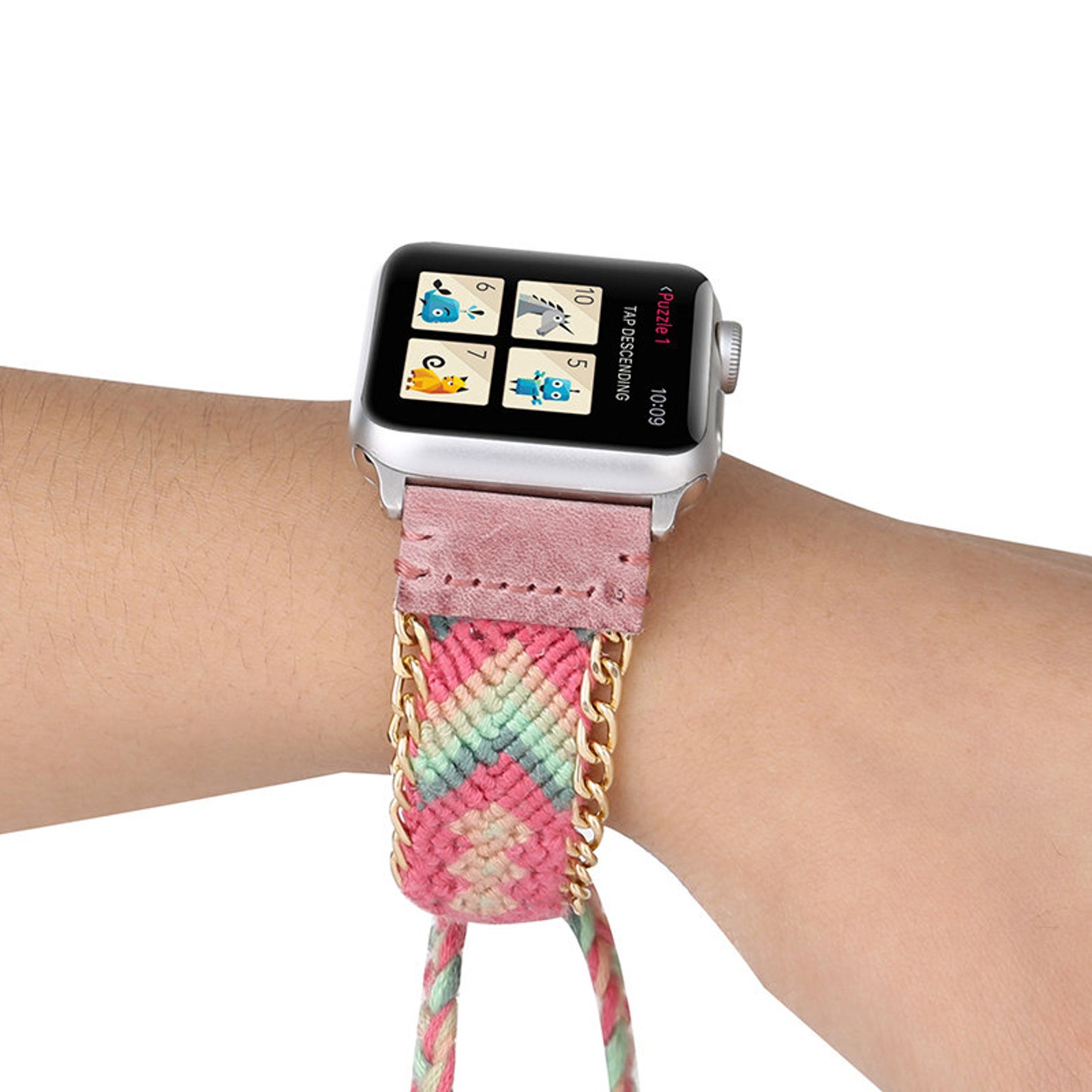 APPLE WATCH BAND 38mm 40mm 42mm 44mm Series Boho Braided Chic Etsy