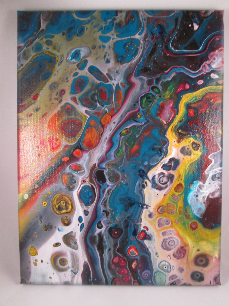 Peint De Peinture Verser Peinture Pour Art Art Mural Toile Etsy