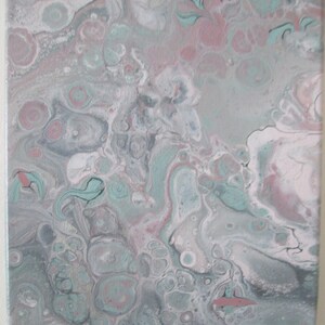 Verser, peinture Pour Art, Art mural vert, toile peinte, peinture coulé, Art fluide de la peinture, peinture, toile murale, Art liquide des cellules, Art abstrait
