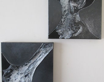 Paint Pouring, Paint Pour Art, Black Wall Art, Painted Canvas, Poured Paint, Fluid Art, Cell Painting, Wall Canvas, Liquid Art, Abstract Art