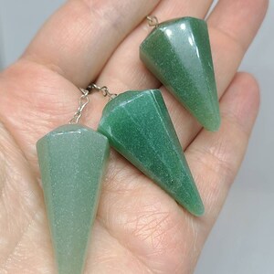 Green aventurine pendulum, green gemstone, Gift for him,  Gift for her,  Green pendulum