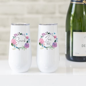 Personalised Champagne Flute Bridesmaid Gift