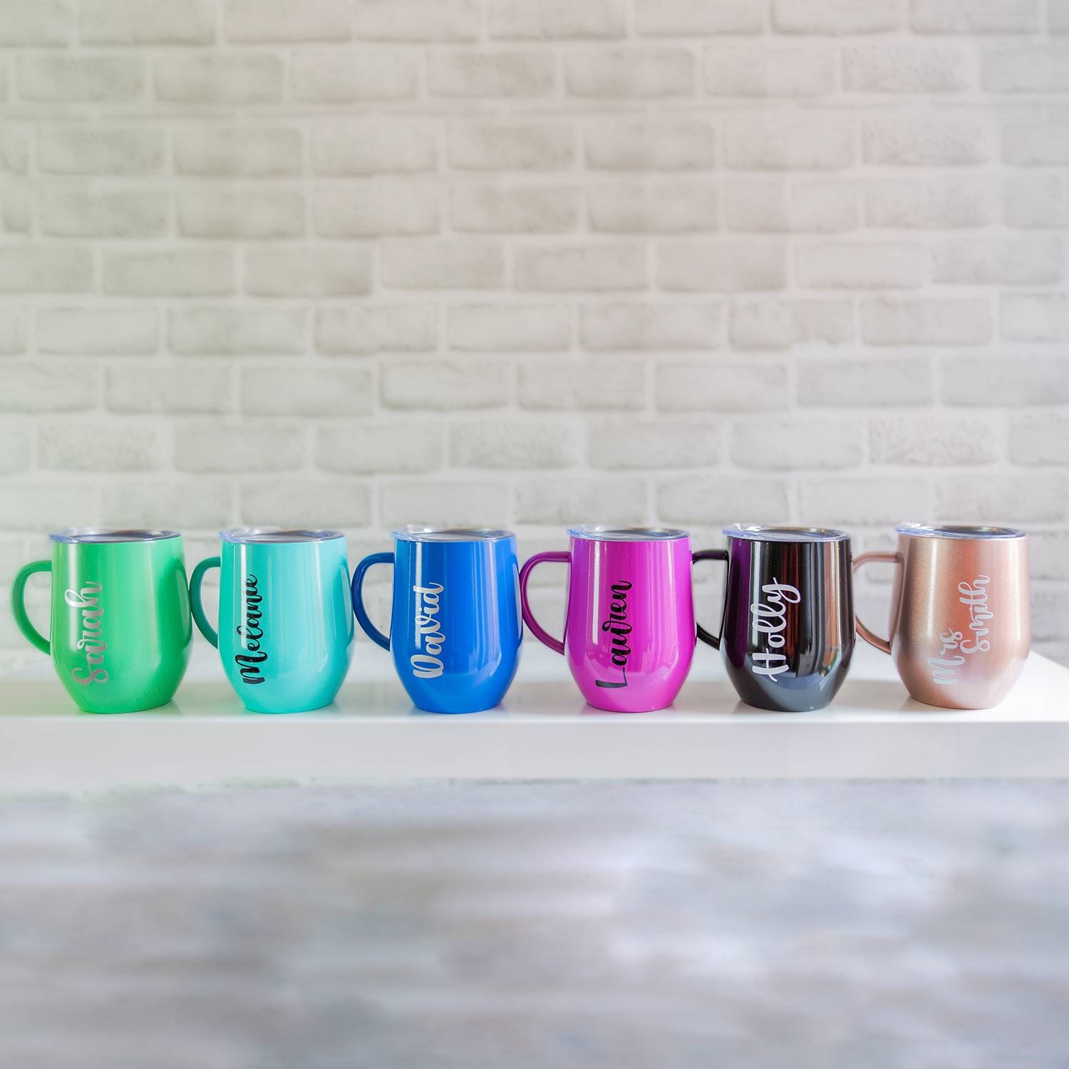 Travel Mug With Handle and Lid Personalised Thermal Mug Etsy UK