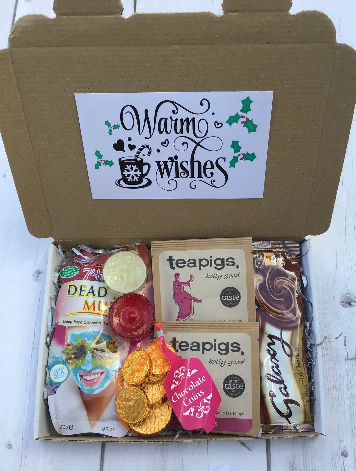 Christmas letterbox gift hug in a box festive care package | Etsy