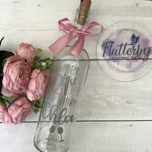 Personalised Light Up Wine Bottle Birthday Gift image 4