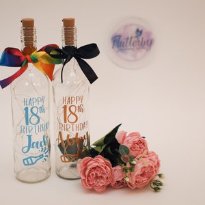 Personalised Light Up Wine Bottle Birthday Gift image 8