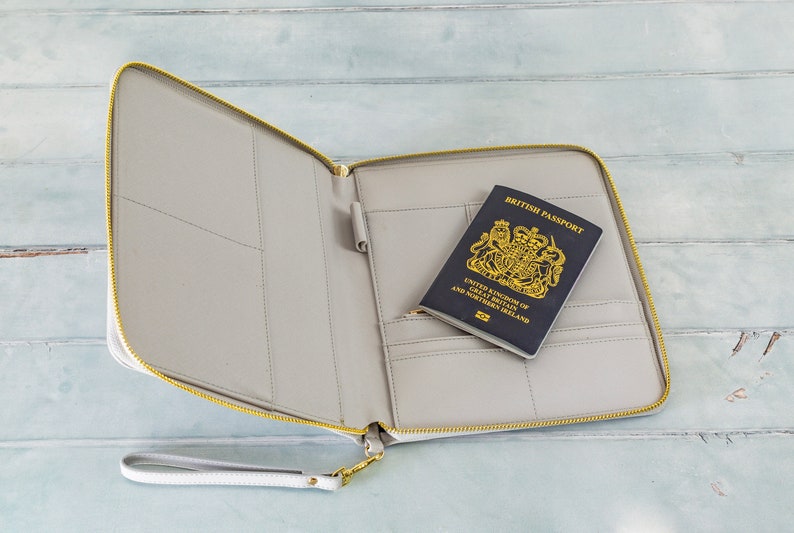 Personalised Travel Organiser Wallet Family Passport Holder image 8
