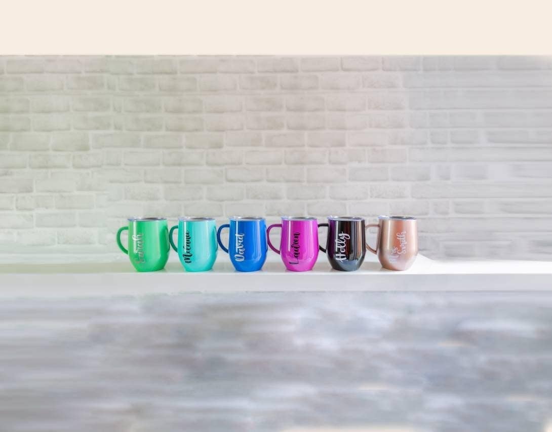 Travel Mug With Handle and Lid Personalised Thermal Mug Etsy UK