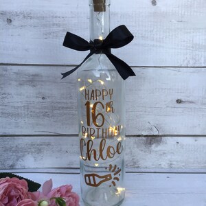 Personalised Light Up Wine Bottle Birthday Gift image 10