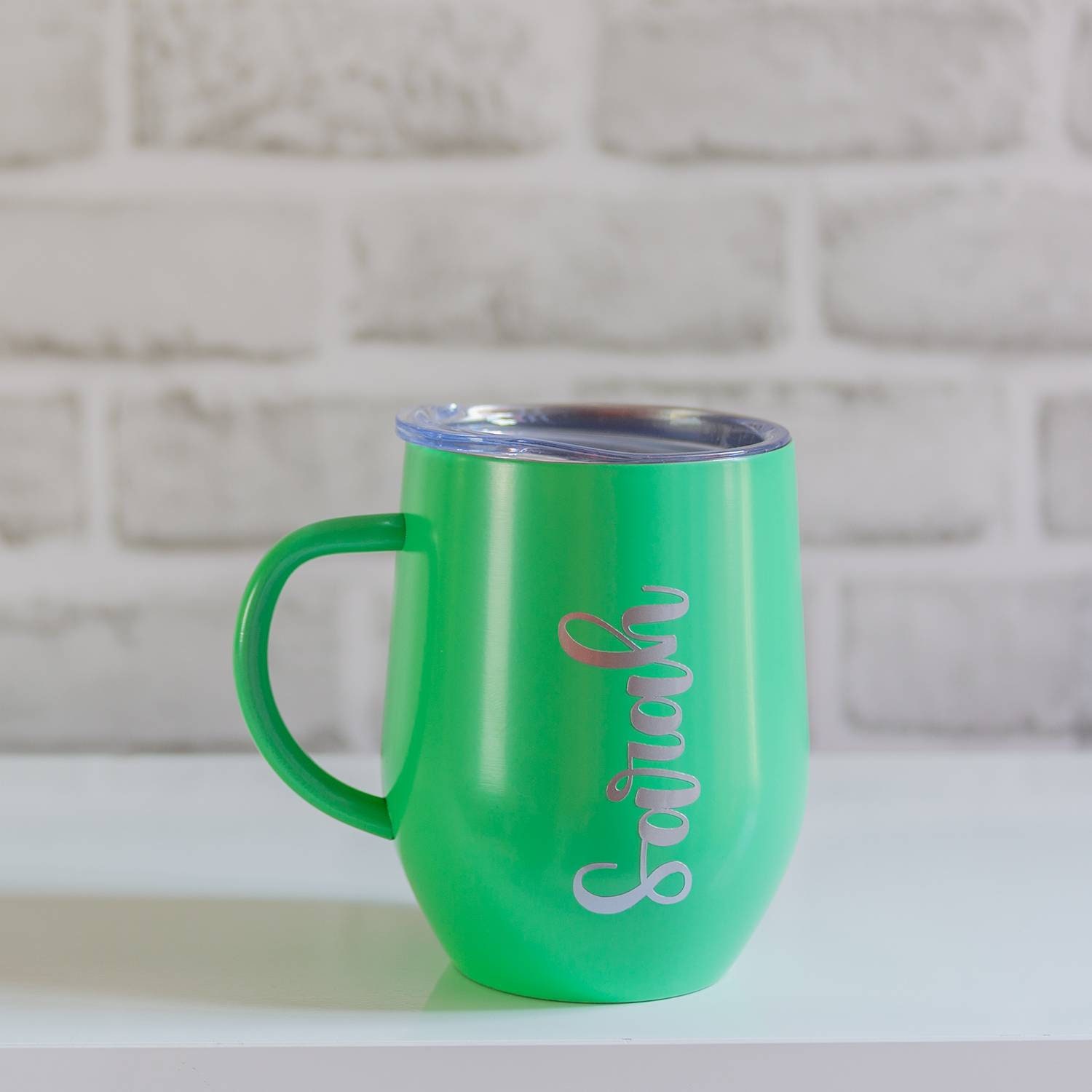 Travel Mug With Handle and Lid Personalised Thermal Mug Etsy UK