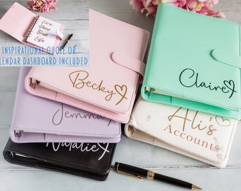 A5 Ring Binder | Personalised PU Leather Organiser/Planner