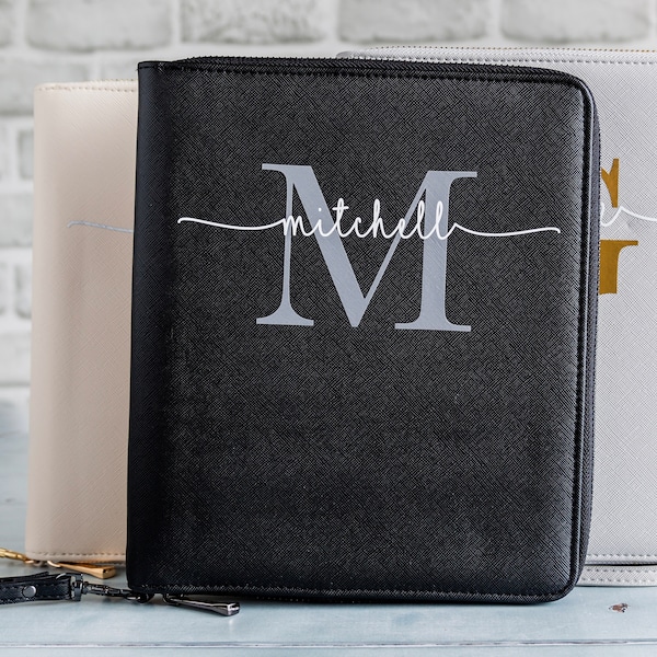 Travel Organiser Family Passport Holder and Travel Wallet with Monogram Initial