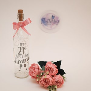 Personalised Light Up Wine Bottle Birthday Gift image 5