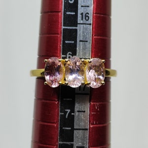 Beautiful Antique Tourmaline (Baby Pink) Trilogy Ring- 9KYGR0102