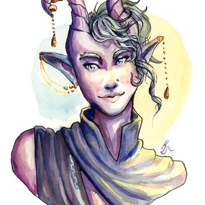 Watercolor Portrait Commission: campaign character art, personalized watercolor gift