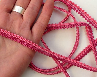 Two Tone Pink Gimp Braid Trim, Upholstery, Furniture (10mm)