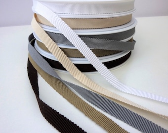 3m Edge Stitch Saddle Grosgrain Craft Gift Ribbon 16mm 5//8/" Red Navy Brown Blue