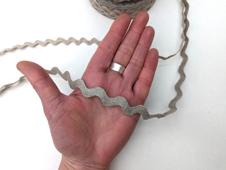 Linen Ric Rac Trim, Wavy Edge Sewing Embellishment - Etsy UK