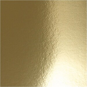 May include: A sheet of gold foil with a textured surface. The foil has a subtle sheen and a warm, metallic color.