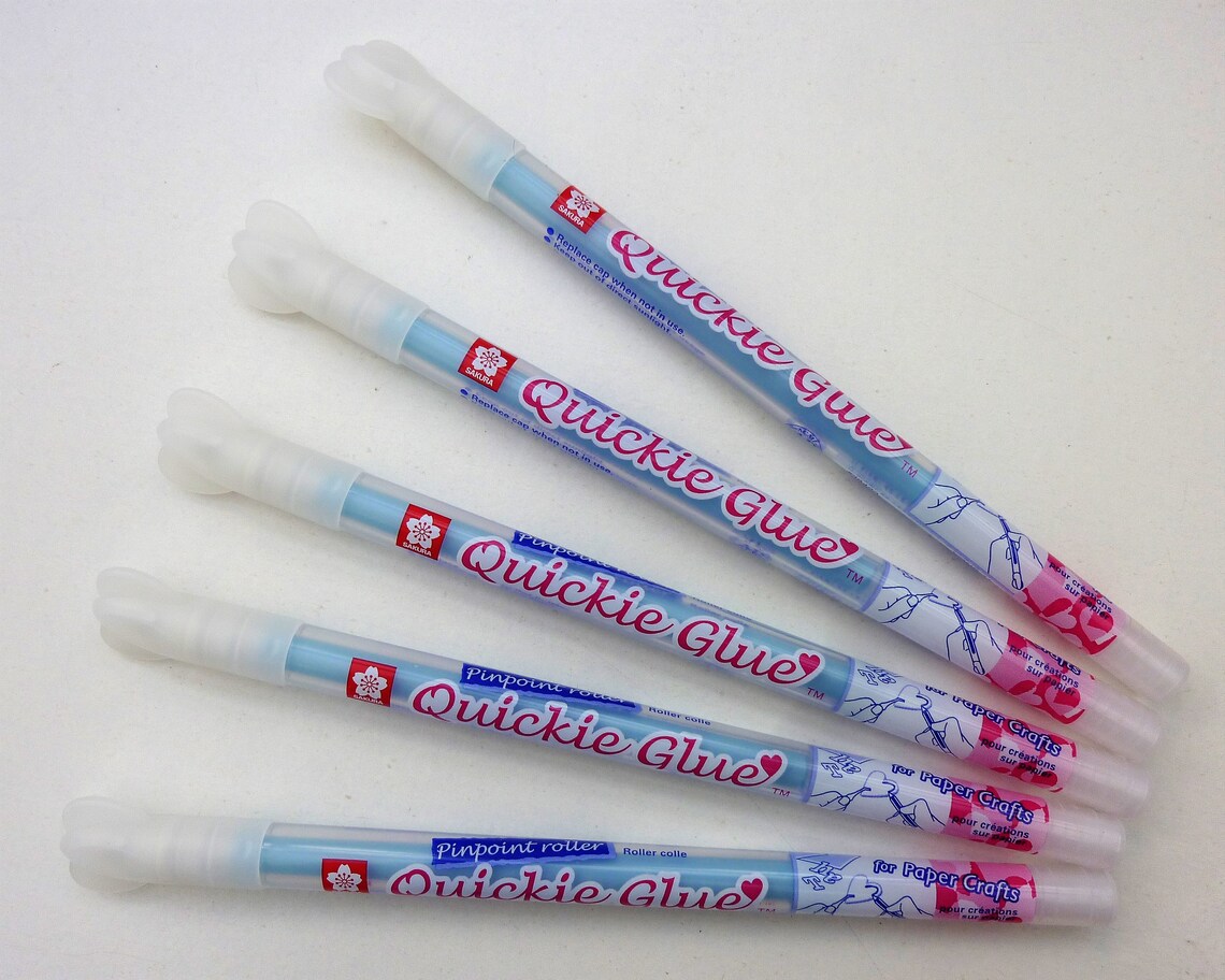 Sakura Quickie Glue Pen Roller Ball Adhesive Foiling Etsy UK