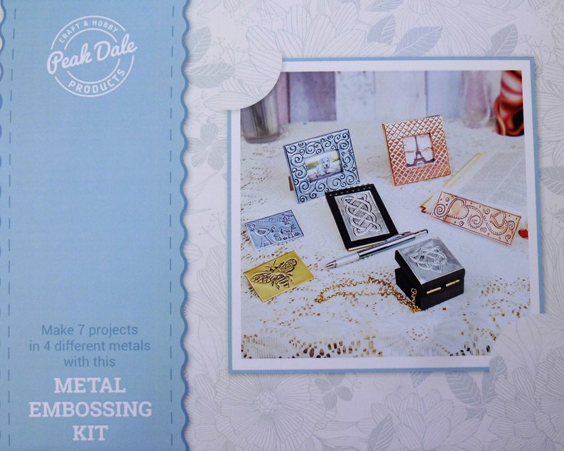 Metal Embossing Kit Beginners 7 Projects Craft Kits for Etsy