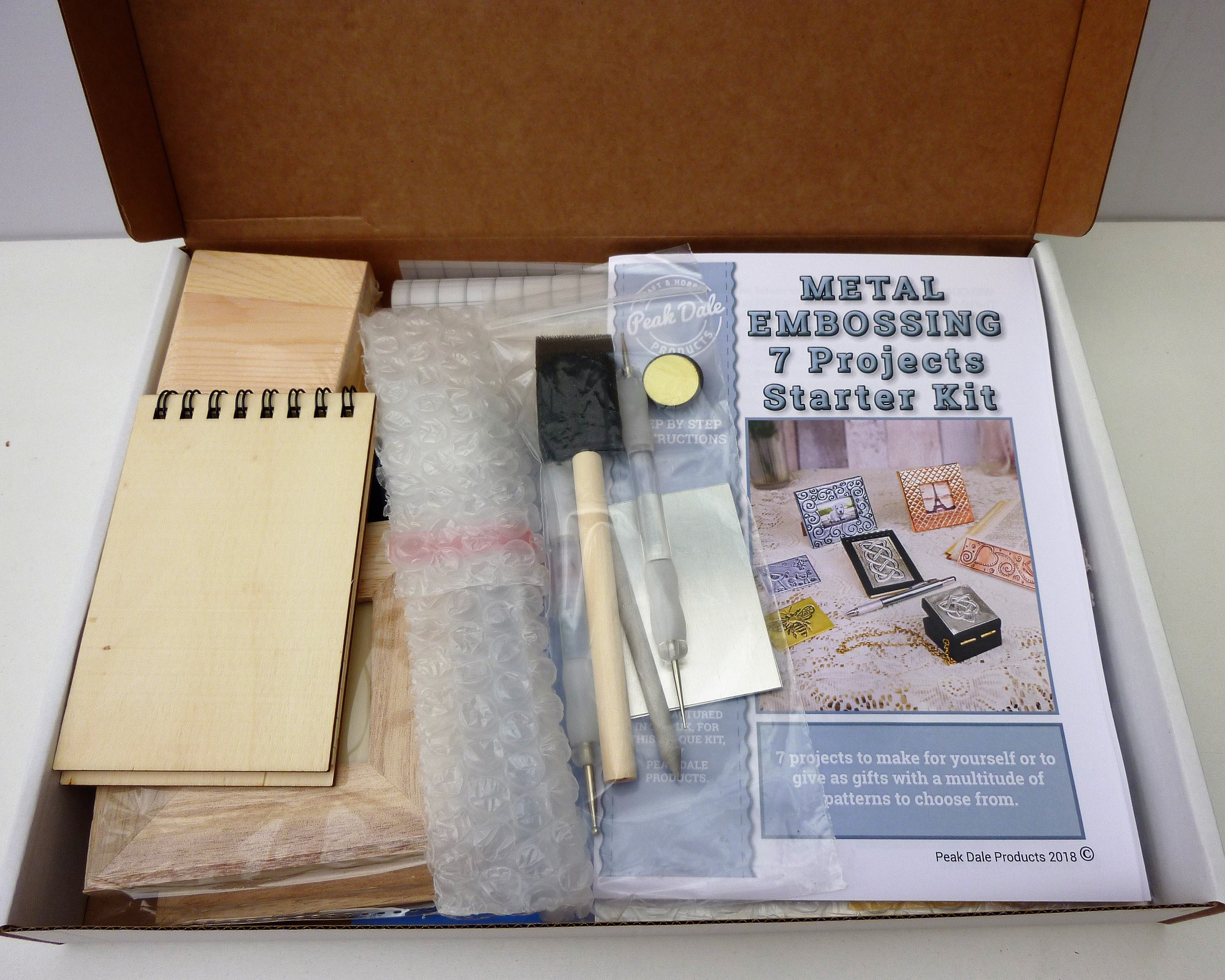 Metal Embossing Kit Beginners 7 Projects Craft Kits for Etsy