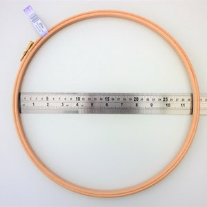 12 inch wooden embroidery hoop, high quality UK brand Elbesee, cross stitch hoops image 4