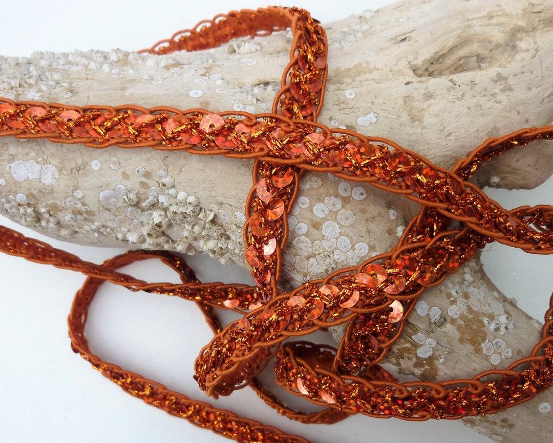 3cm Elastic Sequin Ribbon, Sequin Border Ribbon Trim