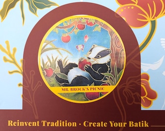 Batik Fabric Painting Kit: Craft Kit for Adults, Children, Beginners, Badger