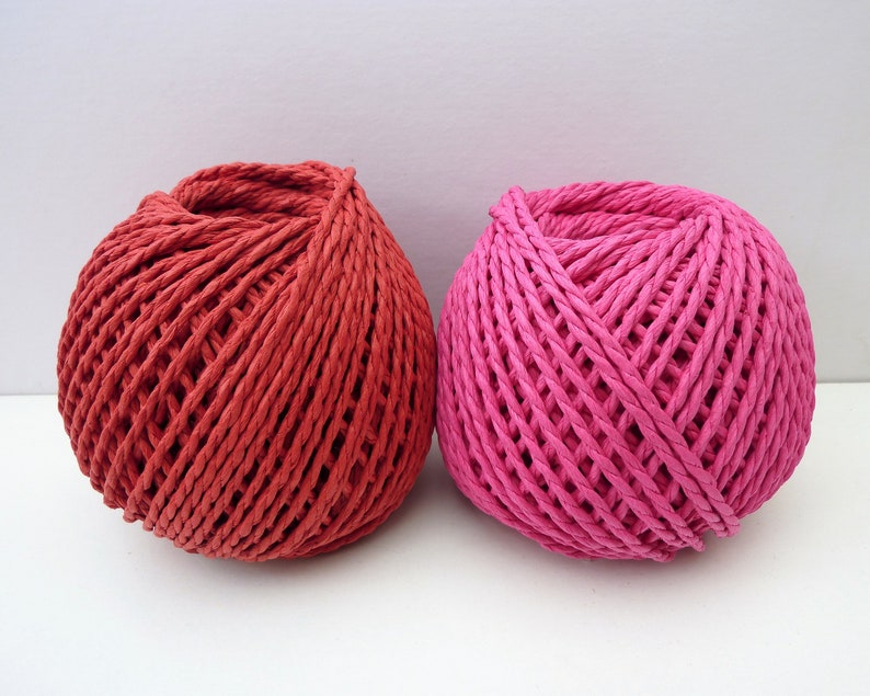 Paper string 40m rolls rustic twine for weaving knitting Etsy