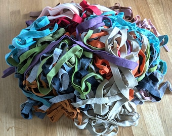 Felt Scraps: Assorted Colours, Long Thin Offcuts