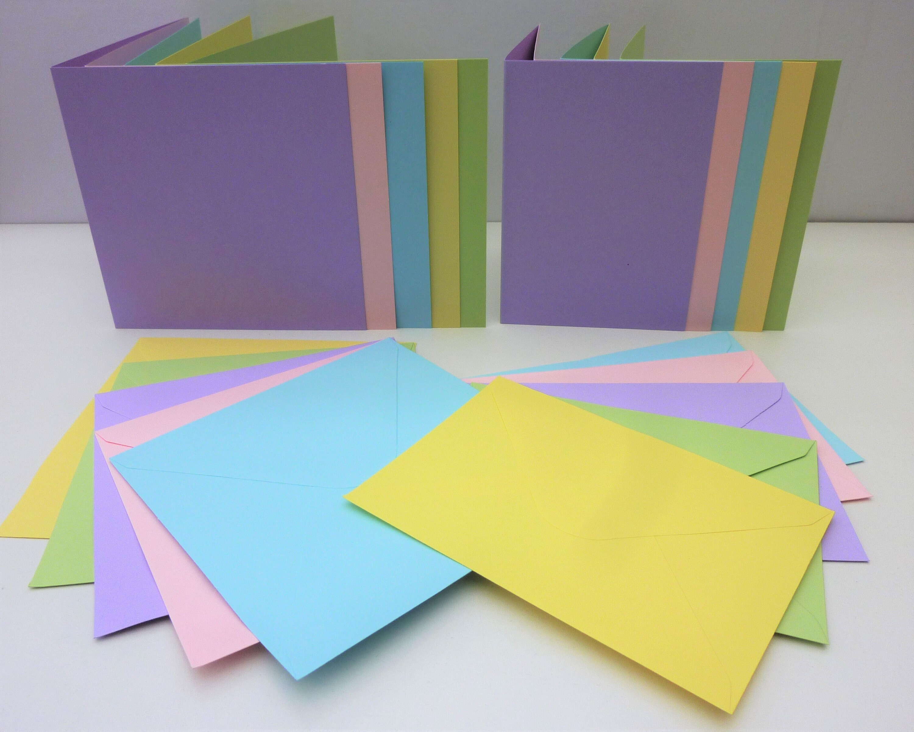 Blank Cards With Envelopes In Pastels Square A6 Card Making Etsy blank-cards-with-envelopes-in-pastels-square-a6-card-making-etsy