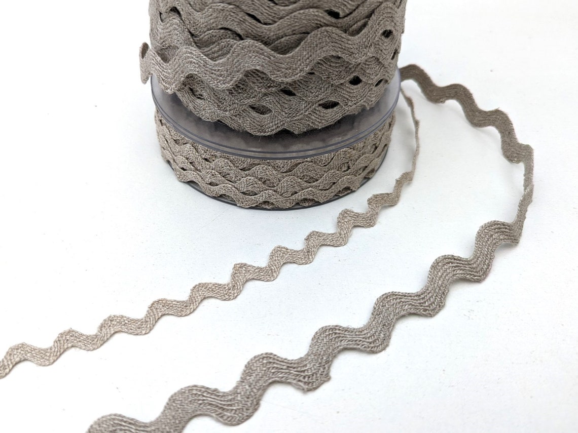 Linen Ric Rac Trim, Wavy Edge Sewing Embellishment - Etsy UK